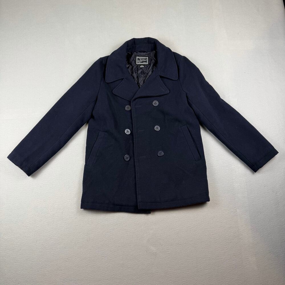 Rothschild Boys Navy Wool Peacoat Size 14